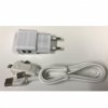 3-in-1 Kabel + 220V Duo USB Adapter