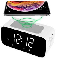 Clock with charger White