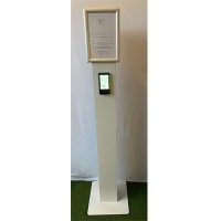 Column with QR code scanner